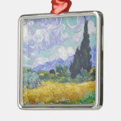 Vincent Van Gogh - Weizenfeld mit Zypressen Ornament Aus Metall (Links)