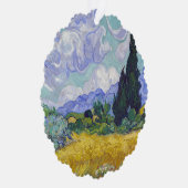 Vincent Van Gogh - Weizenfeld mit Zypressen Ornament Karte (Rechts)