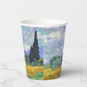 Vincent Van Gogh - Weizenfeld mit Zypressen Pappbecher (Rechts)