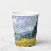 Vincent Van Gogh - Weizenfeld mit Zypressen Pappbecher (Vorderseite)