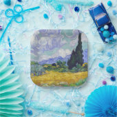 Vincent Van Gogh - Weizenfeld mit Zypressen Pappteller (Party)