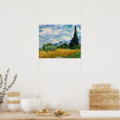 Vincent Van Gogh - Weizenfeld mit Zypressen Poster (Küche)