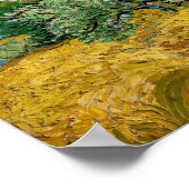 Vincent Van Gogh - Weizenfeld mit Zypressen Poster (Ecke)