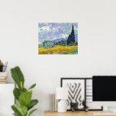 Vincent Van Gogh - Weizenfeld mit Zypressen Poster (Heimbüro)