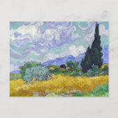 Vincent Van Gogh - Weizenfeld mit Zypressen Postkarte (Vorderseite)