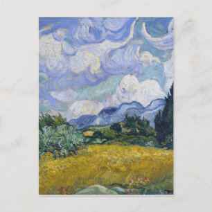 Vincent Van Gogh - Weizenfeld mit Zypressen Postkarte