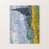 Vincent Van Gogh - Weizenfeld mit Zypressen Puzzle (Vertikal)