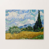 Vincent Van Gogh - Weizenfeld mit Zypressen Puzzle (Horizontal)