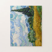Vincent Van Gogh - Weizenfeld mit Zypressen Puzzle (Vertikal)