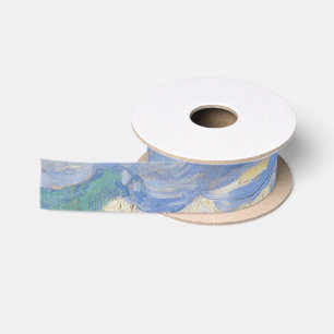 Vincent Van Gogh Weizenfeld mit Zypressen Satinband