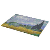 Vincent Van Gogh - Weizenfeld mit Zypressen Schneidebrett (Ecke)