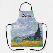 Vincent Van Gogh - Weizenfeld mit Zypressen Schürze (Vorderseite)