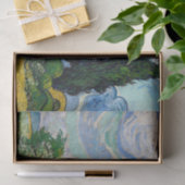 Vincent Van Gogh - Weizenfeld mit Zypressen Seidenpapier (Geschenk)