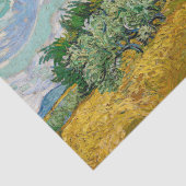 Vincent Van Gogh - Weizenfeld mit Zypressen Seidenpapier (Detail)