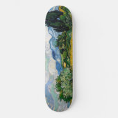 Vincent Van Gogh - Weizenfeld mit Zypressen Skateboard (Vorderseite)