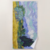 Vincent Van Gogh - Weizenfeld mit Zypressen Strandtuch (Vorderseite)