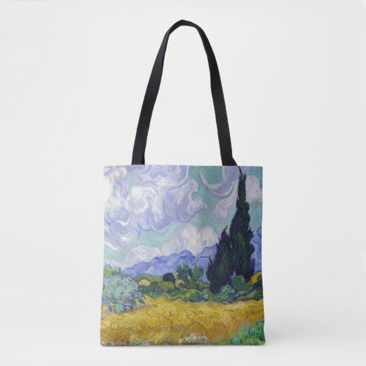 Vincent Van Gogh - Weizenfeld mit Zypressen Tasche (Vorderseite)
