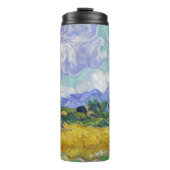 Vincent Van Gogh - Weizenfeld mit Zypressen Thermosbecher (Vorderseite)