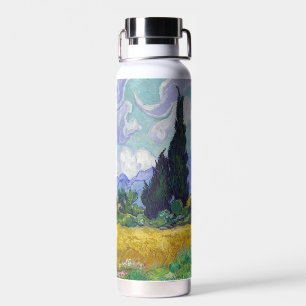 Vincent Van Gogh - Weizenfeld mit Zypressen Trinkflasche