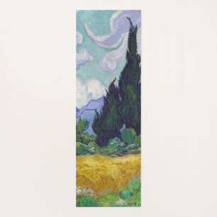 Vincent Van Gogh - Weizenfeld mit Zypressen Yogamatte