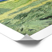 Vincent Van Gogh Weizenfeld unter Gewitterwolken Poster (Ecke)