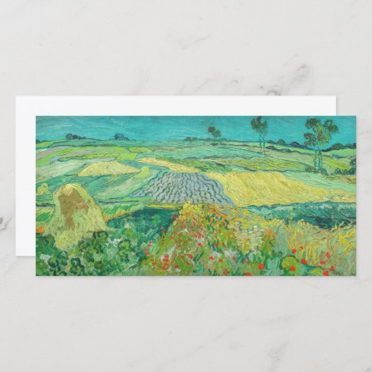 Vincent van Gogh - Weizenfelder bei Auvers Dankeskarte (Vorne/Hinten)