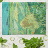 Vincent van Gogh - Weizenfelder bei Auvers Geschirrtuch (Gefaltet)