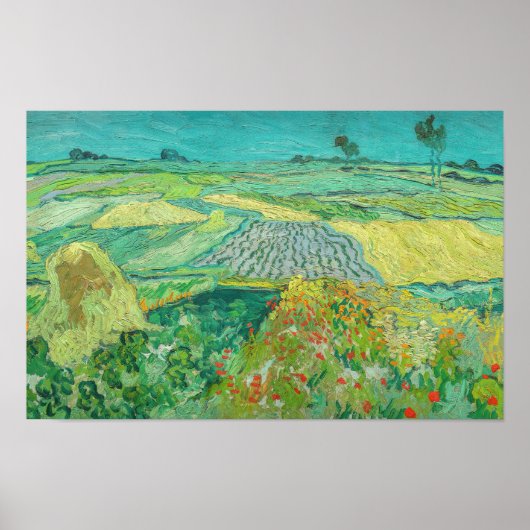 Vincent van Gogh - Weizenfelder bei Auvers Poster (Vorne)