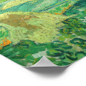 Vincent van Gogh - Weizenfelder bei Auvers Poster (Ecke)