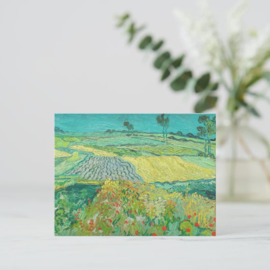 Vincent van Gogh - Weizenfelder bei Auvers Postkarte (Stehend Vorderseite)