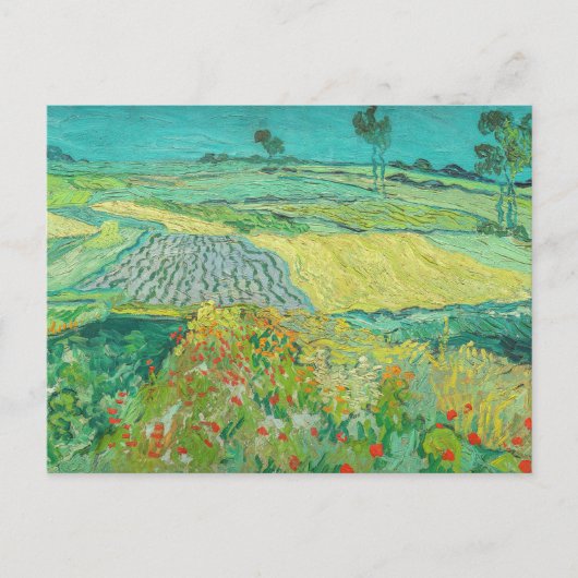 Vincent van Gogh - Weizenfelder bei Auvers Postkarte (Vorderseite)