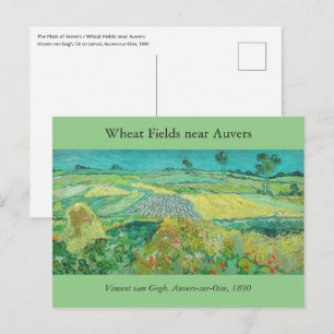 Vincent van Gogh - Weizenfelder bei Auvers Postkarte