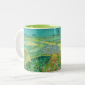 Vincent van Gogh - Weizenfelder bei Auvers Zweifarbige Tasse (Vorderseite Links)