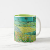 Vincent van Gogh - Weizenfelder bei Auvers Zweifarbige Tasse (VorderseiteRechts)