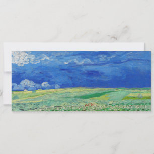 Vincent van Gogh - Weizenfelder unter Gewitterwolk Einladung