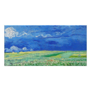 Vincent van Gogh - Weizenfelder unter Gewitterwolk Fotodruck