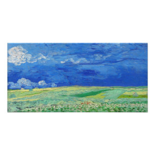 Vincent van Gogh - Weizenfelder unter Gewitterwolk Fotodruck