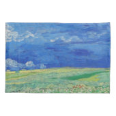 Vincent van Gogh - Weizenfelder unter Gewitterwolk Kissenbezug (Rückseite)