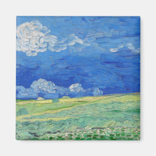 Vincent van Gogh - Weizenfelder unter Gewitterwolk Magnet
