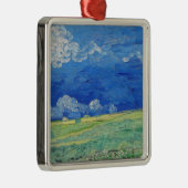 Vincent van Gogh - Weizenfelder unter Gewitterwolk Ornament Aus Metall (Rechts)