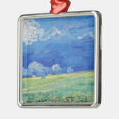 Vincent van Gogh - Weizenfelder unter Gewitterwolk Ornament Aus Metall (Links)