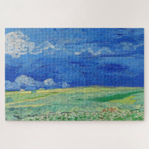 Vincent van Gogh - Weizenfelder unter Gewitterwolk Puzzle
