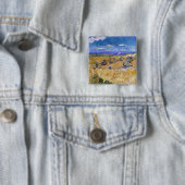 Vincent van Gogh - Weizenstapel mit Schnittern Button (Beispiel)