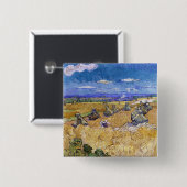 Vincent van Gogh - Weizenstapel mit Schnittern Button (Vorne & Hinten)