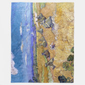 Vincent van Gogh - Weizenstapel mit Schnittern Fleecedecke (Vorderseite)