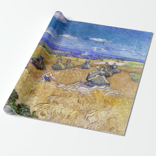 Vincent van Gogh - Weizenstapel mit Schnittern Geschenkpapier