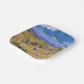 Vincent van Gogh - Weizenstapel mit Schnittern Pappteller (Gewinkelt)