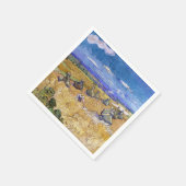 Vincent van Gogh - Weizenstapel mit Schnittern Serviette (Ecke)