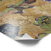 Vincent van Gogh - Weizenstapel mit Sensenmann Fotodruck (Ecke)