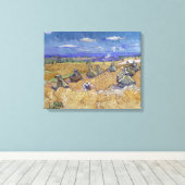 Vincent van Gogh - Weizenstapel mit Sensenmann Leinwanddruck (Insitu (Holzboden))